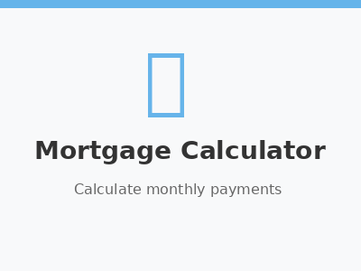 Mortgage Calculator